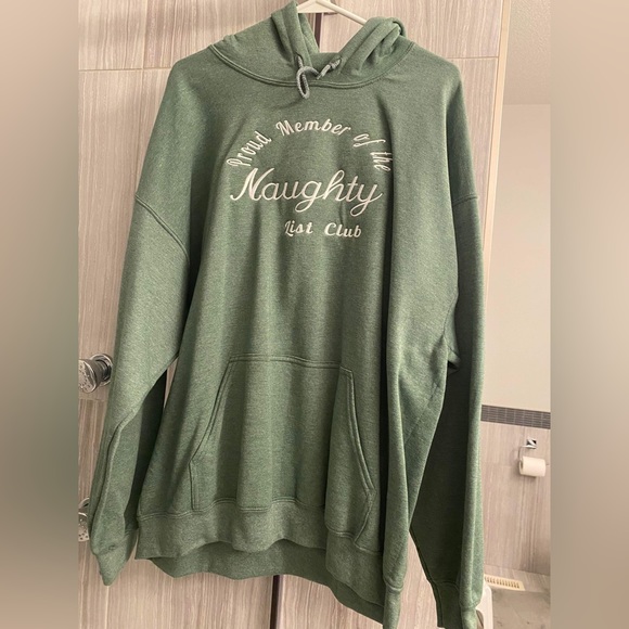 Unisex XL Hooded Sweater “Proud Member of the Naughty List Club” - Picture 1 of 1